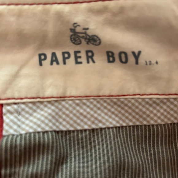 Anthropologie | Paper Boy Women's Red Linen Cotton Cargo Mini Skirt, Size 6 - Picture 11 of 13
